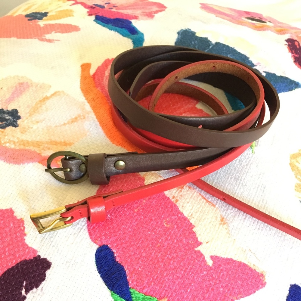 UNIQLO skinny leather belt